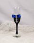 Abbie Home Bride and Groom Wedding Champagne Toasting Flute - Mr Mrs Wine Glasses Wedding Toasting Glasses with Feather Dress Black Suit Rhinestone, Set of 2 (Glass Set)