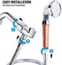 High Pressure Handheld Shower Head with Hose and Bracket, Ionic Filter Spray Filter Showerheads with 3 Setting, Water Saving and Stone Filter Beads Shower Head for Dry Hair and Skin Spa by imtfzct