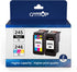 CMTOP Compatible Ink Cartridge Replacement for Canon Ink Cartridges 245 and 246, for Canon PIXMA MG2522 MG2520 MX490 MX492 MG2920 MG2922 IP2820 TS3122 MG2420 MG2922 Printer, 1 Black+1 Tri-Color
