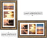 Golden State Art, Wall Display Picture Frame - Collage Style, White Mat - 7x14 for 4x6 Photos, Antique Gold
