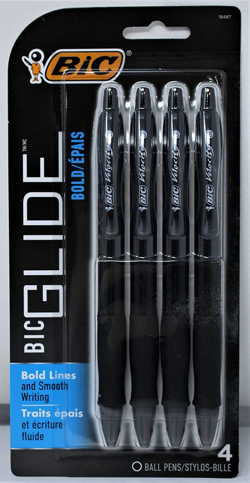 BIC Velocity Bold Retractable Ball Pen, Bold Point (1.6mm), Black, 16-Count…