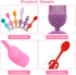 Human Shaped Kitchen Utensils Set 6 Piece Non Stick Heat Resistant Baking Tools Kitchen Gadgets Silicone Cute Utensils with Comfortable Grip Handle, Dishwasher Easy Clean and Stand up Kitchenware