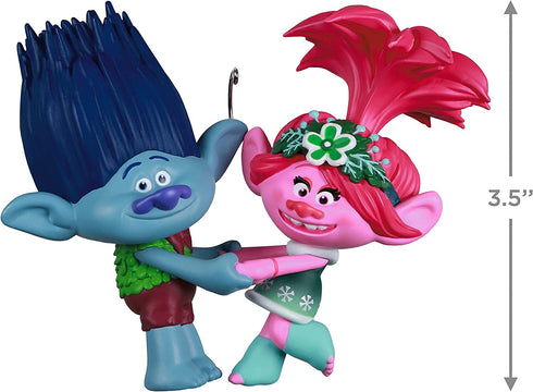 Hallmark Keepsake Christmas Ornament 2021, DreamWorks Animation Trolls Holiday in Harmony Poppy and Branch
