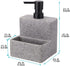 zccz Soap Dispenser with Sponge Holder, Liquid Hand and Dish Soap Dispenser Pump Bottle and Sponge Holder 2 in 1 for Kitchen Sink Bathroom Counter Storage and Organization