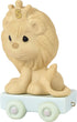 Precious Moments, This Day Is Something To Roar About, Birthday Train Age 5, Bisque Porcelain Figurine, 142025
