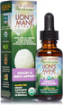 Host Defense, Lion's Mane Extract, Promotes Mental Clarity, Focus and Memory, Mushroom Supplement, Plain, 1 fl oz