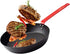 Delihom Carbon Steel Pan 9.5 Inch Skillet Omelette Pan, Cooking Frying Pans Healthy and Safe Cookware, Black