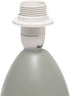 Simple Designs LT2009-GRY Mini Egg Oval Ceramic Table Lamp, Gray