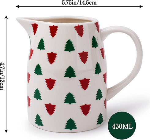 Serene Delights Christmas themed Gravy Boat 16oz | Gravy Jug. Great for all types of Sauces! Holidays Gravy Boat | Turkey Gravy Boat