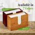 AdirHome Bamboo Paper Towel Dispenser 4.8" x 11.6" x 7.8" - Wall Mount or Countertop for Multifold Hand Napkins - Bathroom, Kitchen, Home or Commercial Use (Bamboo)