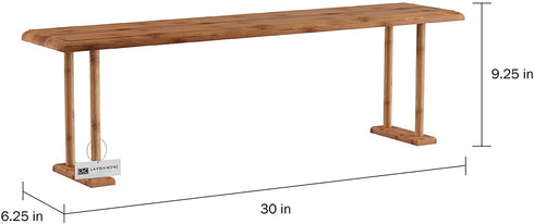 Bamboo Sink Shelf-Countertop Organizer for Kitchen, Bathroom, Bedroom, Office-Space Saving Storage for Soap, Sponges, Cleaners and More by Lavish Home