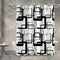 Black and White Shower Curtain Modern Black Geometric Shower Curtain Abstract Fabric Shower Curtain for Bathroom Decorative Waterproof with 12 Hooks, 72 x 72 Inches