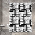 Black and White Shower Curtain Modern Black Geometric Shower Curtain Abstract Fabric Shower Curtain for Bathroom Decorative Waterproof with 12 Hooks, 72 x 72 Inches