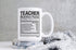 Teacher Appreciation Gifts Christmas Day Gift Boyfriend Girlfriend Coffee Mug Cup Funny Gift for Spanish Math Drama English Special Education Music History Science Kinder Garden Elementary Teachers