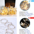 Curtain String Lights, Battery Operated & USB Powered 9.8x6.6Ft 200LED Hanging Christmas Fairy Lights with Timer & Waterproof Function for Outdoor Indoor Bedroom Wall Decor, Warm White