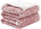 SE SOFTEXLY Sherpa Throw Blanket,Soft Blanket with 30% Wool and 70% Cotton for Winter,Fuzzy Cozy Thick Blanket,Warm Winter Blanket for Couch Bed Sofa (Red, 50" x 60")