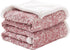 SE SOFTEXLY Sherpa Throw Blanket,Soft Blanket with 30% Wool and 70% Cotton for Winter,Fuzzy Cozy Thick Blanket,Warm Winter Blanket for Couch Bed Sofa (Red, 50" x 60")