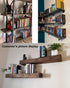 MSDADA Bookends, Book Ends for Shelves, Bookends for Office, Book Ends for Heavy Books, Book Shelf Holder Stand Home Decorative?Metal Bookend Supports, Book Stoppers, Black(3 Pairs)