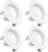 Sunco Lighting 4 Inch LED Can Lights Retrofit Recessed Lighting, Baffle Trim, Dimmable, 3000K Warm White, 11W=60W, 660 LM, Damp Rated, Replacement Conversion Kit UL Energy Star Listed 4 Pack
