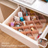 StarratS Honeycomb Drawer Organizer, Plastic Honeycomb Drawer Dividers-Sock-Underwear-Belt-Scarf-2 Sets of 59 Slots(Pink)