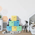 Sorbus® Foldable Storage Cube Basket Bin - Great for Nursery, Playroom, Closet, Home Organization (Multi - Blue, Light Green, Yellow, 6 Pack)