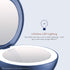 Conair Unbound Rechargeable Compact LED Lighted Makeup Mirror, 1x/3x Magnification, Blue