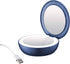 Conair Unbound Rechargeable Compact LED Lighted Makeup Mirror, 1x/3x Magnification, Blue