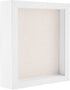 8x10 Shadow Box Display Case for Memorabilia, Pins, Awards, Medals, Tickets and Photos - Wood Shadow Box Frame (1, White)
