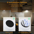 Led Closet Light, Motion Sensor Puck Lights with Remote Wireless USB Rechargeable Dimmable Under Cabinet Night Safe Lighting Stick-on Anywhere for Counter Kitchen Stairs Hallway Bedroom (1 Pc)
