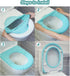 ZeeDix 5 Pcs Thicker Bathroom Soft Toilet Seat Cover Pad-Warmer StretchableFibers Easy Installation Cushioned Lid Covers, Washable and Comfortable Toilet Seat Cover Pads (5 Random Color)