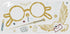 RoomMates RMK4955GM Harry Potter Glasses Giant Peel and Stick Wall Decal