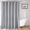 AooHome Extra Long Shower Curtain Liner, Polyester Bathroom Curtain for Hotel with Hooks, Waterproof, Weighted Hem, Light Gray, 72 Width x 96 Height inch