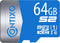 Contixo Micro SD Memory Card - Compatible with Cell Phone, Tablet, Drones, Headphone, Camera, SD Memory Card Up to 95MB/s (64 GB)