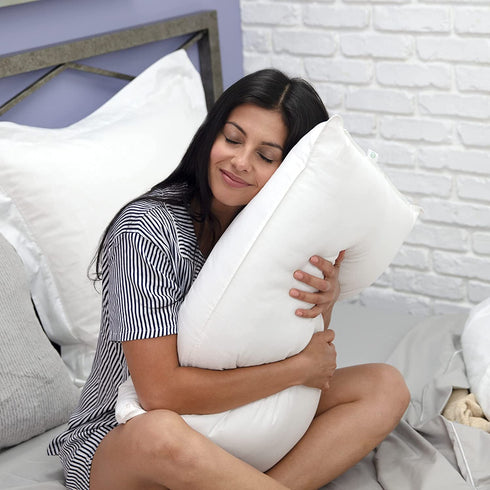 SensorPEDIC Value SofLOFT Fiber Filled Standard Bed Pillow with Cotton Cover, White