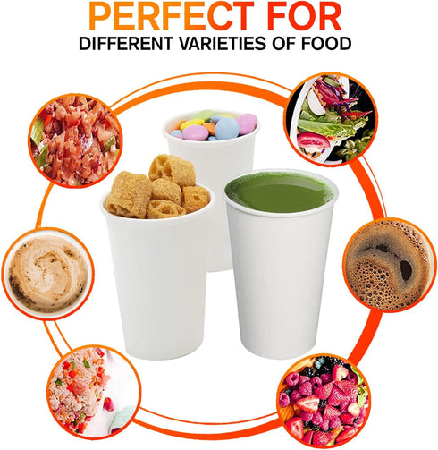 Smygoods 20oz Paper Coffee Cups With Lids, Paper Hot Cups With Lids, 50 Count