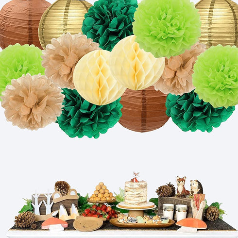 Woodland Baby Shower Decorations Jungle Safari Baby Shower Decorations Gender Neutral Baby Shower Decor Wild Safari Birthday Decorations Wild Safari Party Supplies Jungle Animal Party Supplies