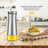 Olive Oil And Vinegar Dispenser Bottle Set by Aelga -2 Pack Elegant Stainless Steel Oil Dispenser Set- Oil Dispenser Bottle for Kitchen with Drip Free