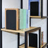 SONNLYH Black Metal Bookends, 4 Pairs Book Ends for Shelves, Book Holders for Family, Office and School, Heavy Duty Book End, 8 x 5.4 x 4 Inch