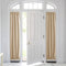 PONY DANCE Sidelight Door Curtain - Blackout Patio Panel Top and Bottom Rod Pocket French Door Curtain for Privacy Bonus Tiebacks, 25 x 72-inch, Biscotti Beige, Single Piece