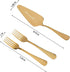 Lillian Rose Gold Wedding Cake Server Set, 7.25"