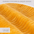 GREEN ORANGE Throw Blanket for Couch - 50x60, Lightweight, Mustard Yellow - Soft, Plush, Fluffy, Warm, Cozy - Perfect for Bed, Sofa