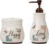 SKL Home New Hope Soap Dispenser, 7.11" x 3.15" x 3.15", Cream