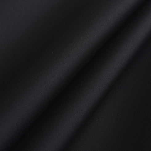 Aquazolax Kitchen Blackout Window Treatment Valances - Thermal Insulated Home Decor Grommet Top Blackout Tier Nursery Curtains for Bedroom, 42W by 24L Inches, Black, 2 Panels