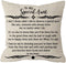 ITFRO Great Aunt Gift from Niece Nephew to My Special Aunt Body Cream Burlap Throw Pillow Case Cushion Cover Couch Sofa Decorative Square 18x18 inches