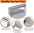 Koicarpe Burger Press - Stainless Steel Burger Smasher Tool - Smooth & Non-Stick Surface - Round Utensil for Grilling Meat Patty, Steak, Hot Dog, Grill Flattener for Steaks, Panini, Sandwich, 5.5x5.5