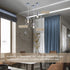 Modern Glass Globe Pendant Light 9.84 inch Chrome, Adjustable Edison Ceiling Pendant Light Fixtures for Kitchen Island Farmhouse Restaurants by Bewamf