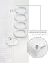 Lampling Waffle Shower Curtain White Fabric Hotel Luxury Textured Modern Farmhouse Waterproof Bathroom Curtain Cloth Pretty Elegant Spring Shower Curtains Sets 72" x 72"