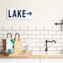 Barnyard Designs Lake Sign Rustic Wooden Primitive Country Lake House Home Decor Sign 17 x 8