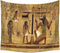 QCWN Egyptian Tapestry Wall Hanging Egyptian Ancient Religion Historical Tapestry Backdrop Cloth Egypt Egyptian Character for Home Dorm Living Room Decor. Multi 78x59Inc