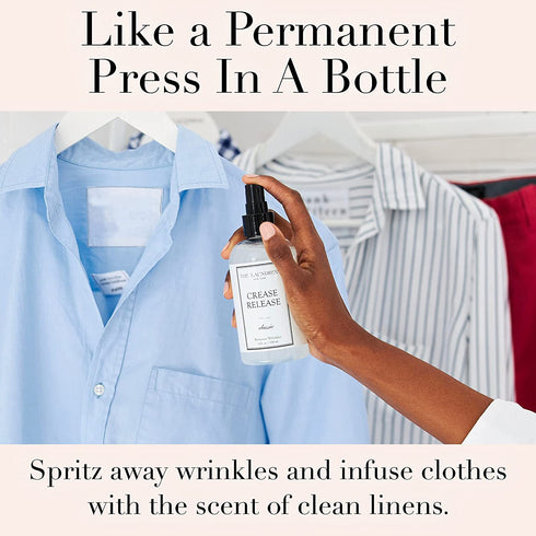 The Laundress - Crease Release, Classic Scented, Wrinkle Release Spray, Shirts, Suits, Curtains & More, Anti Wrinkle Spray for Clothes, Wrinkle Remover Spray, 8 fl oz